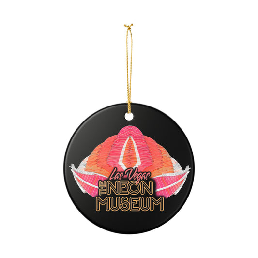 Neon Museum Flamingo Ceramic Decoration Ornament, (1pc)