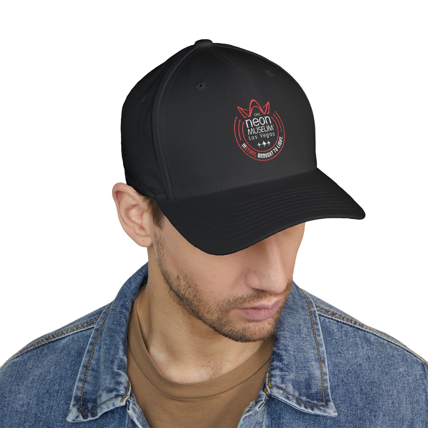 Neon Museum Closed-Back Structured Cap (Embroidery)