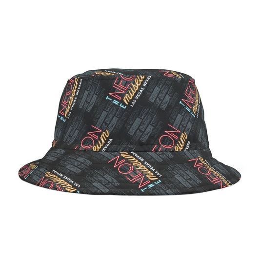 Neon Museum Brick Wall Bucket Hat (AOP)