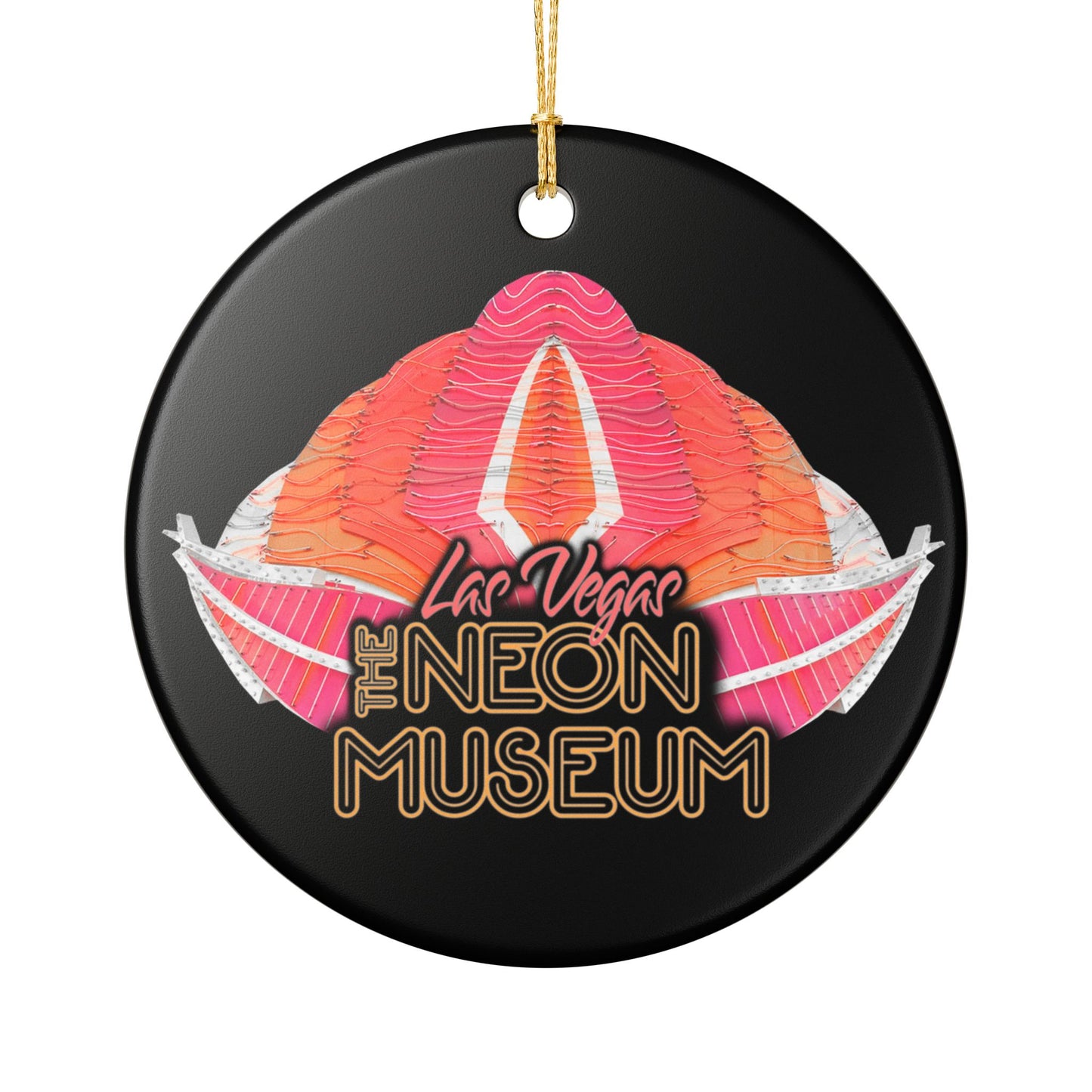 Neon Museum Flamingo Ceramic Decoration Ornament, (1pc)