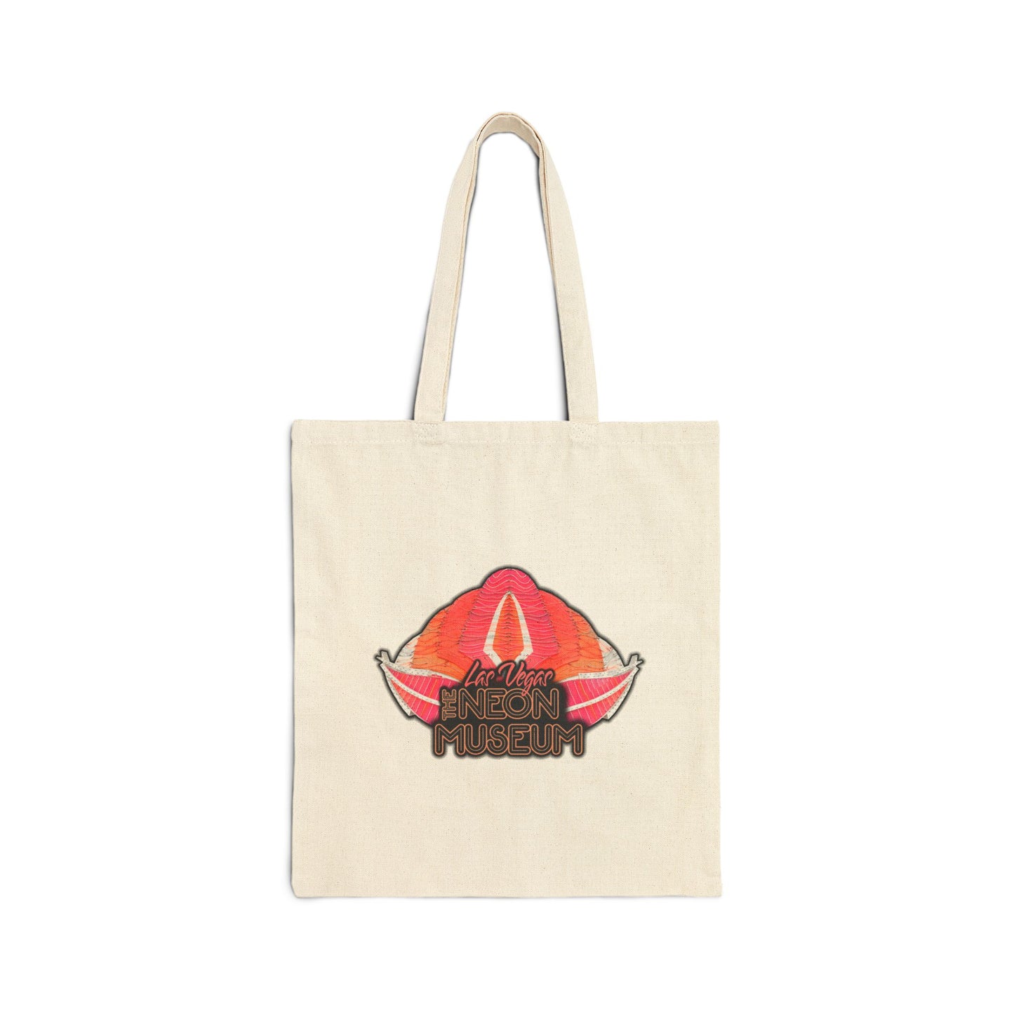 The Neon Museum Flamingo Cotton Canvas Tote Bag