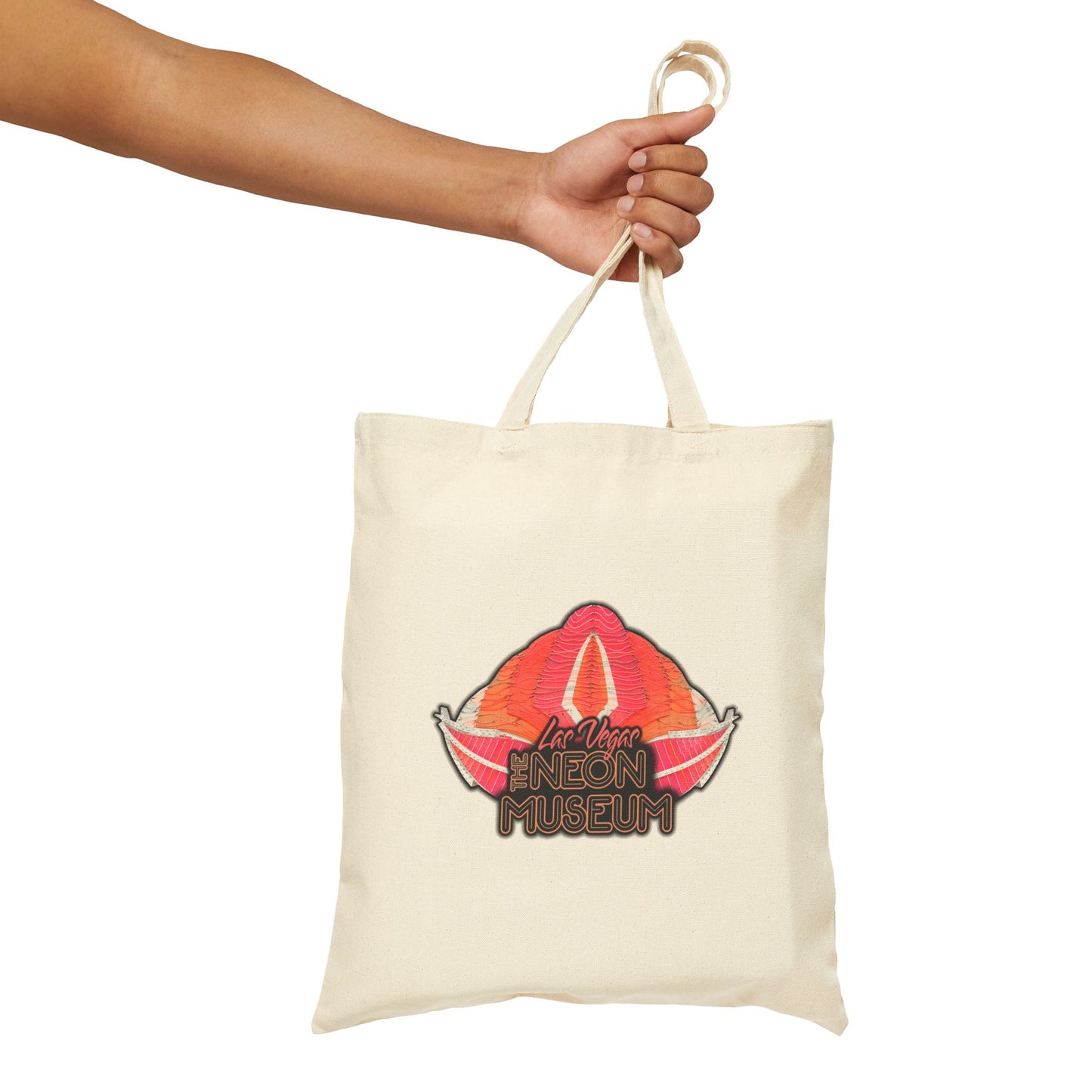 The Neon Museum Flamingo Cotton Canvas Tote Bag