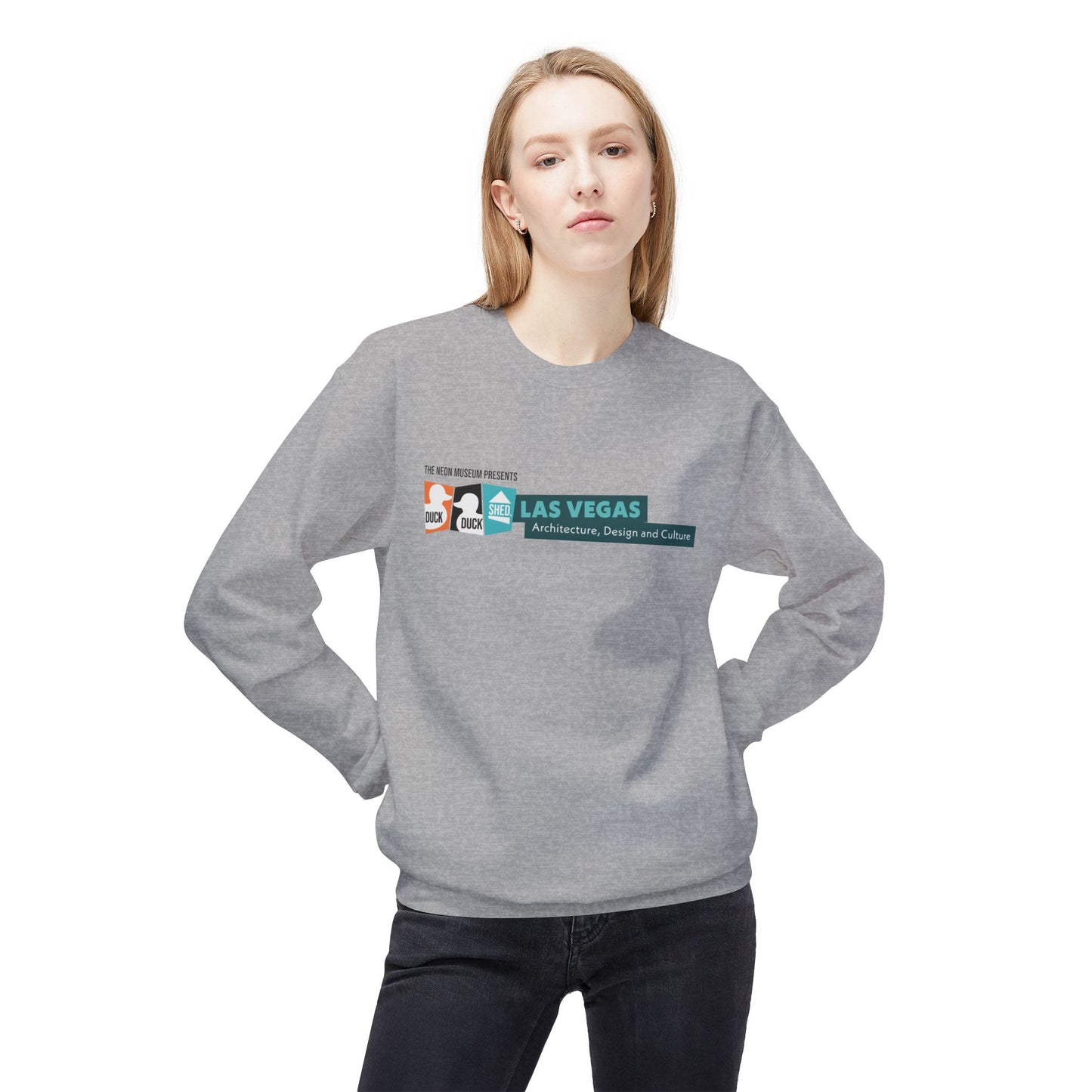 Duck Duck Shed Unisex Midweight Softstyle Fleece Crewneck Sweatshirt