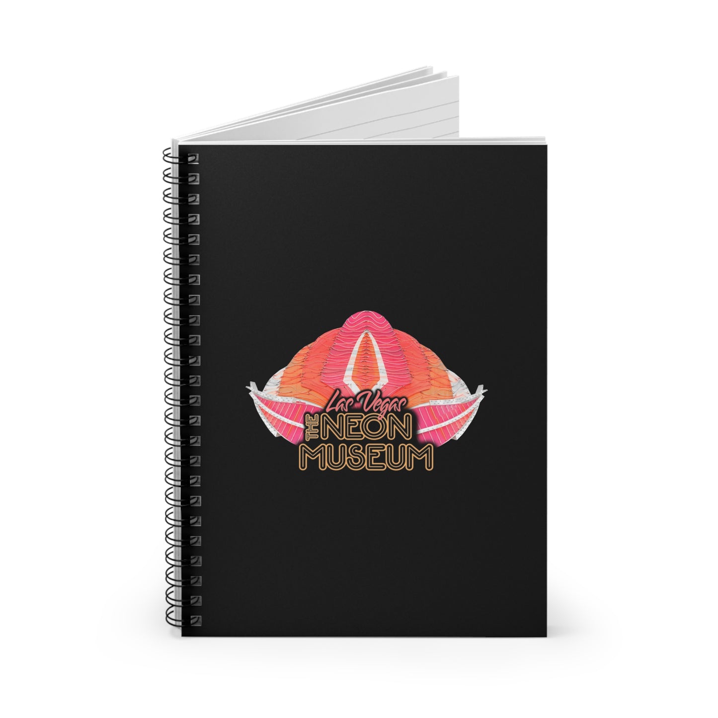 Neon Museum Flamingo Spiral Notebook - Ruled Line