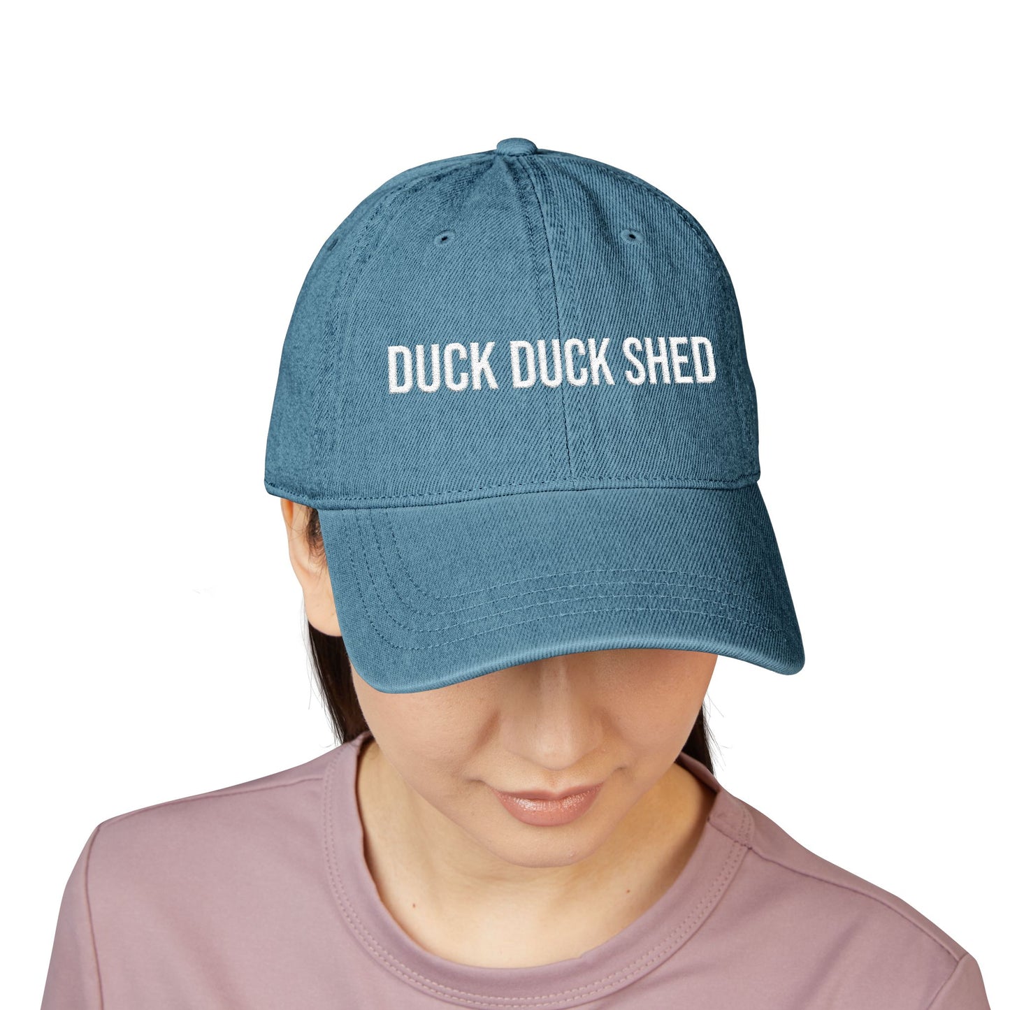 Duck Duck Shed Denim Hat (Embroidery)