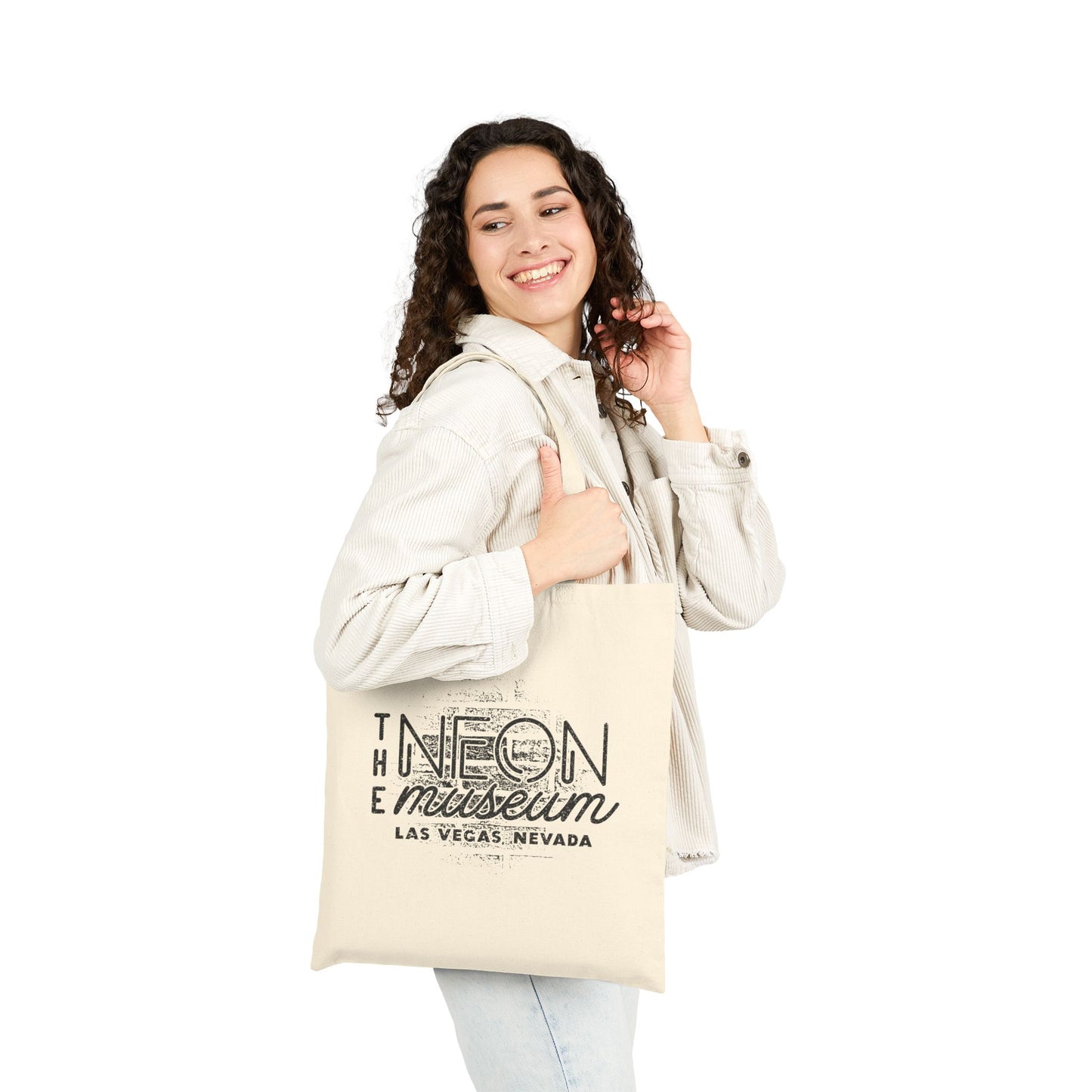 The Neon Museum Brick Wall Cotton Canvas Tote Bag