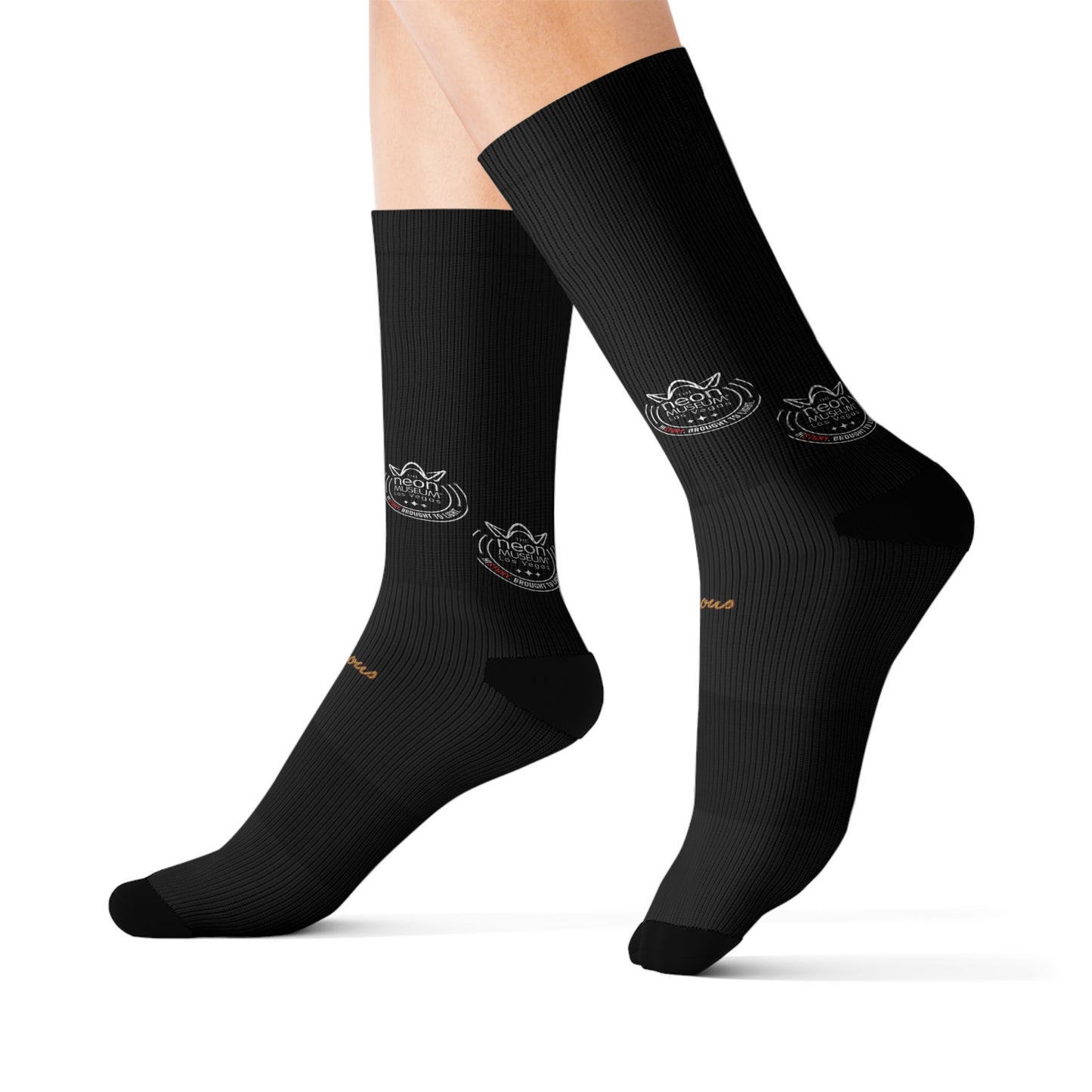 Neon Museum Famous Sublimation Socks