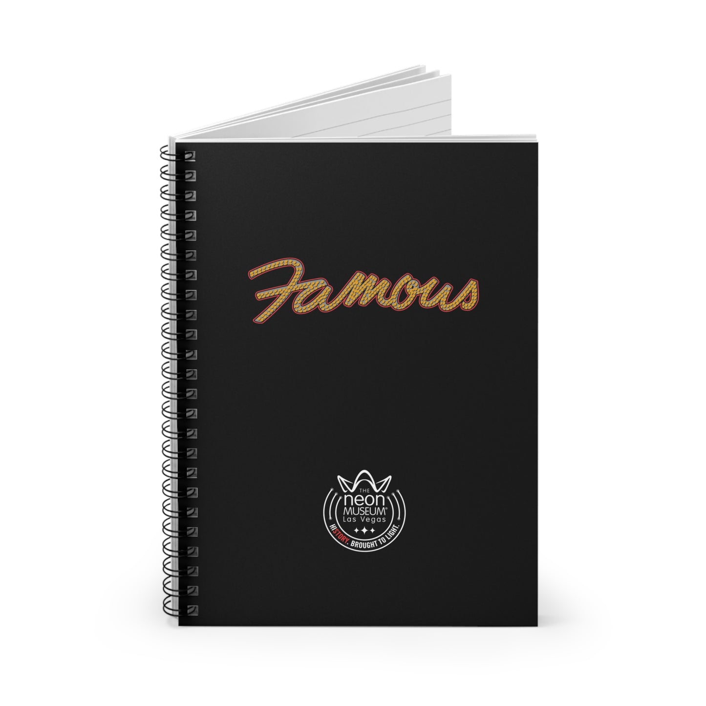 Neon Museum Famous Spiral Notebook - Ruled Line