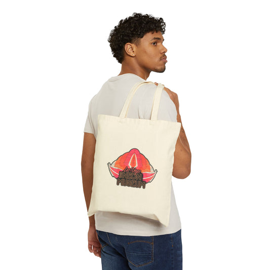 The Neon Museum Flamingo Cotton Canvas Tote Bag