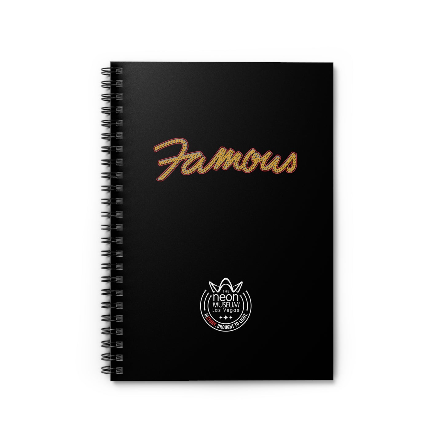 Neon Museum Famous Spiral Notebook - Ruled Line