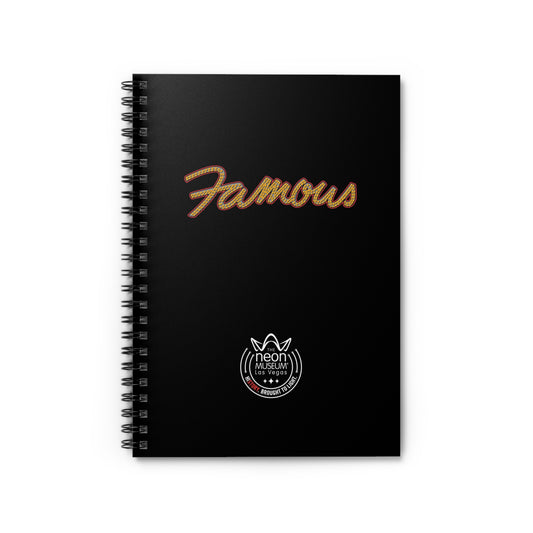 Neon Museum Famous Spiral Notebook - Ruled Line