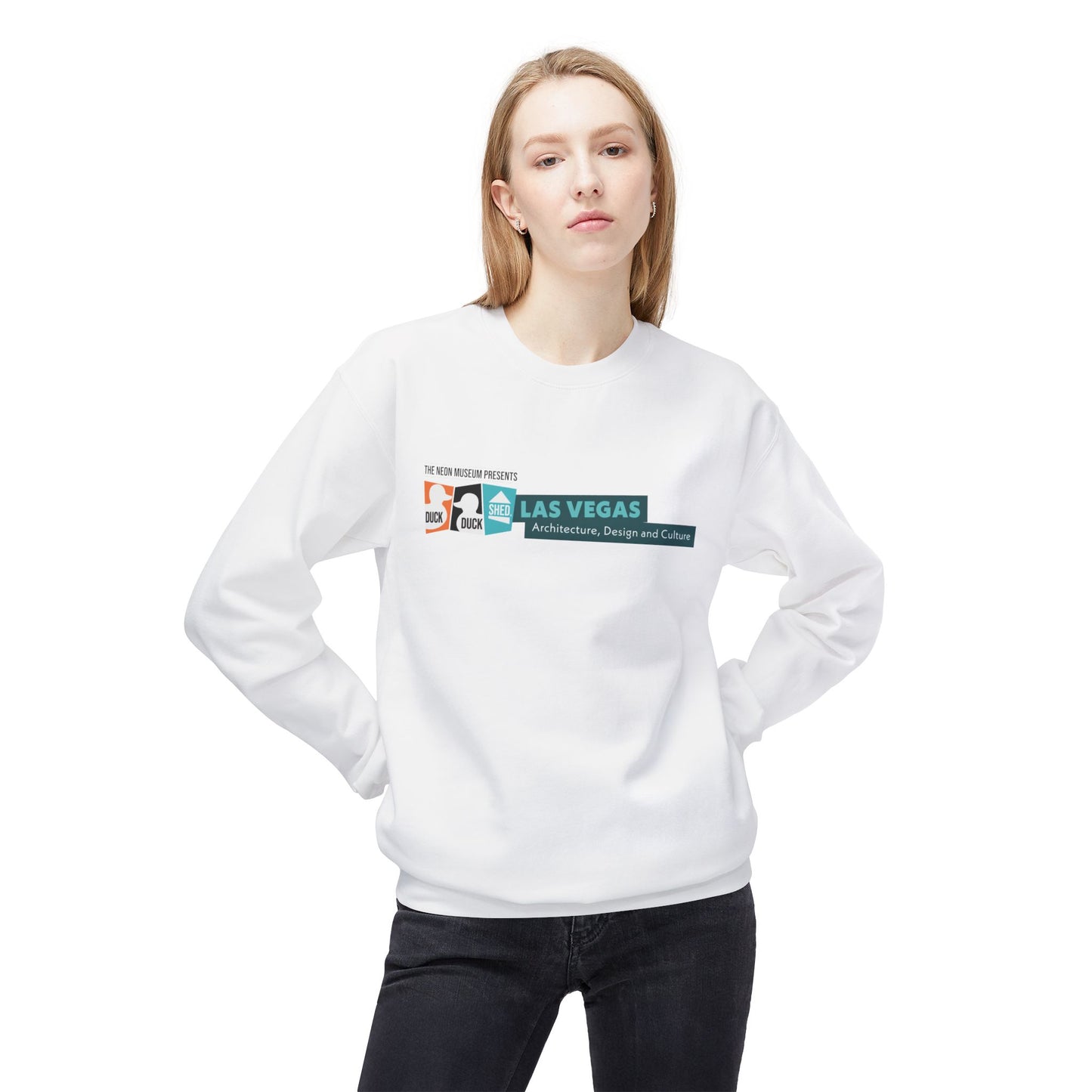 Duck Duck Shed Unisex Midweight Softstyle Fleece Crewneck Sweatshirt