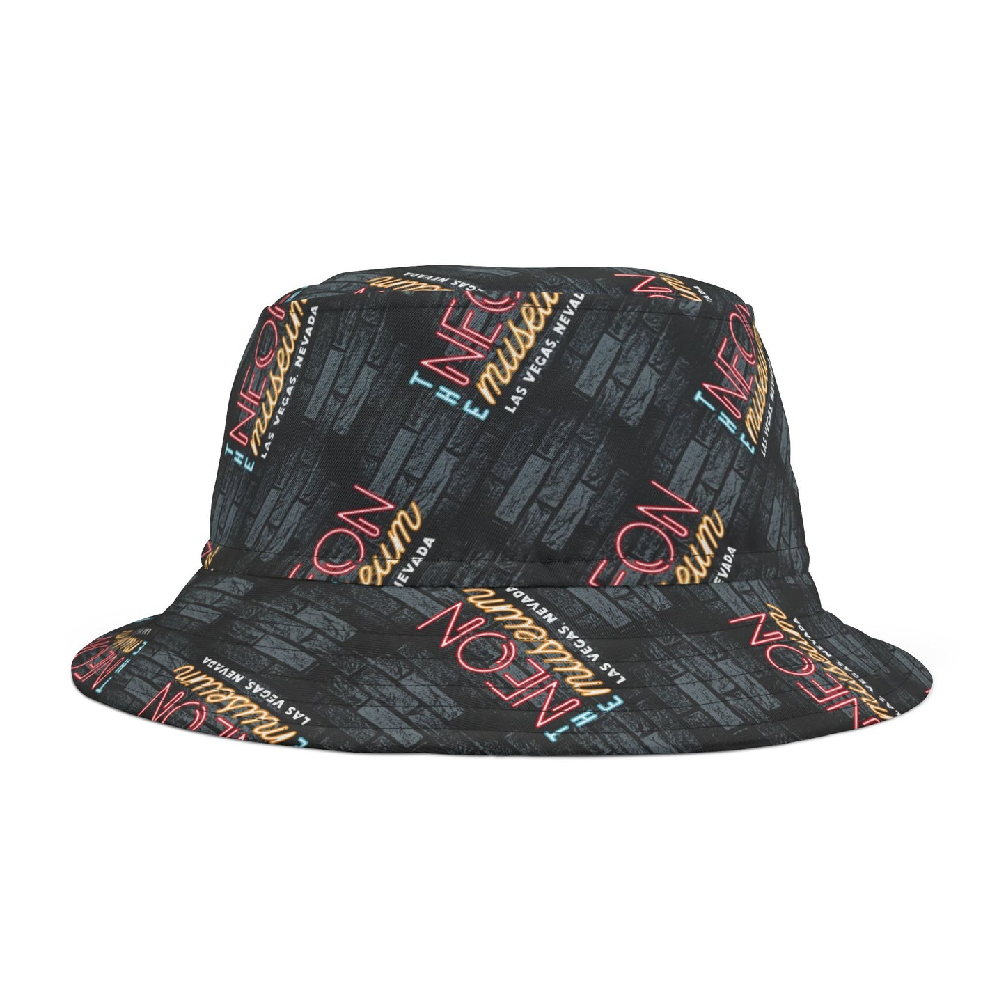 Neon Museum Brick Wall Bucket Hat (AOP)