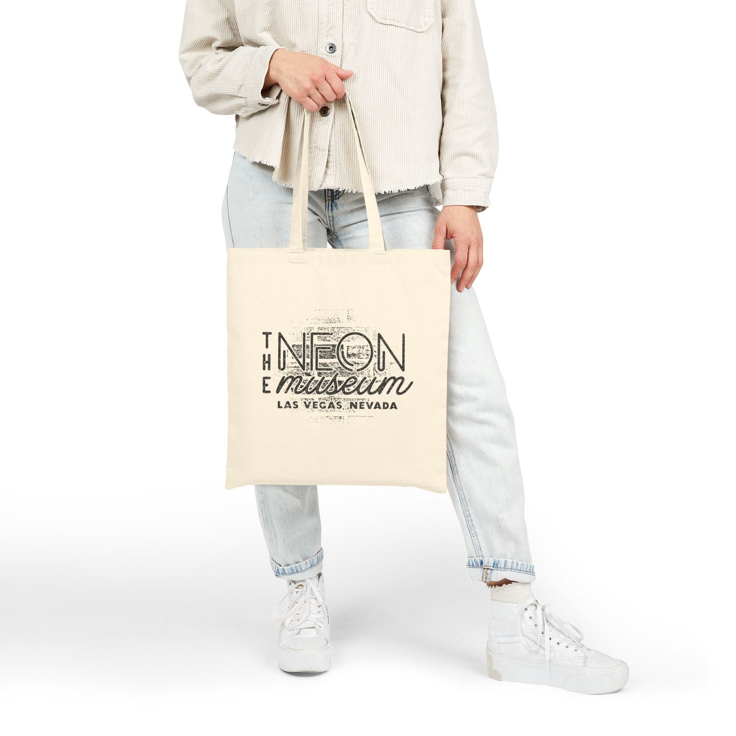 The Neon Museum Brick Wall Cotton Canvas Tote Bag