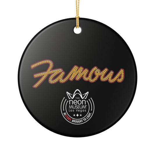 Neon Museum Famous Ceramic Decoration Ornament, (1pc)