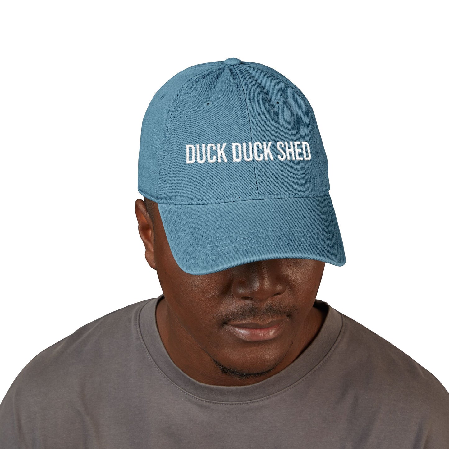 Duck Duck Shed Denim Hat (Embroidery)